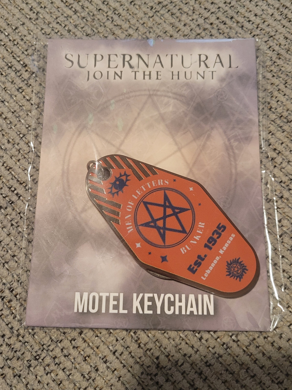 Supernatural Orange Motel Keychain by Supernatural